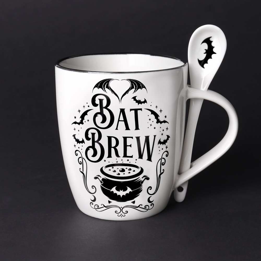 Alchemy - Bat Brew Ensemble tasse et cuillère - Blanc